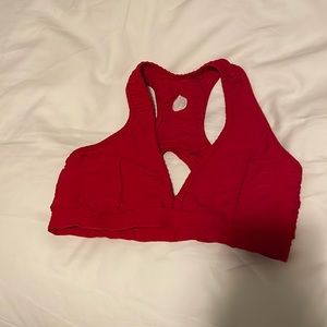Booty by Brabant red sports bra